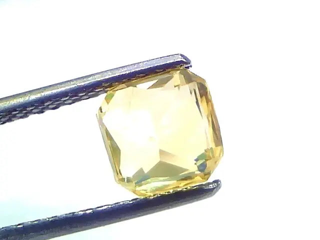 2.19 Ct Gii Certified Unheated Untreated Natural Ceylon Yellow Sapphire AAA