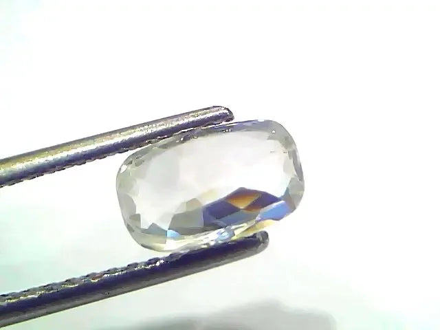 2.14 Ct Certified Unheated Untreated Natural Ceylon White Sapphire - Venus Gems