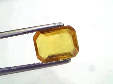 2.14 Ct Natural Yellow Sapphire Pukhraj Jupiter Gemstone (Heated)