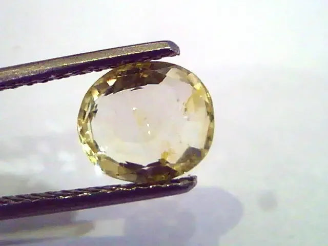 2.21 Ct Unheated Untreated Natural Ceylon Yellow Sapphire Gems - Venus Gems