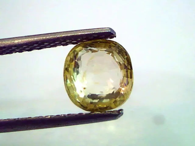 2.22 Ct Unheated Untreated Natural Ceylon Yellow Sapphire,Gems