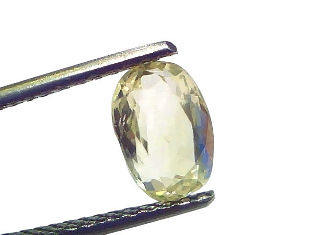 2.22 Ct Certified Unheated Untreated Natural Ceylon Yellow Sapphire Gems
