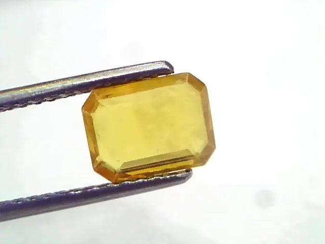 2.14 Ct Natural Yellow Sapphire Pukhraj Jupiter Gemstone (Heated)