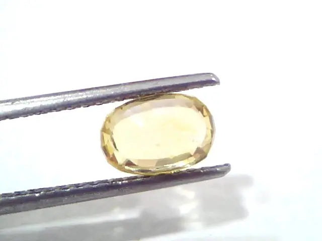 2.20 Ct Certified Unheated Untreated Natural Ceylon Yellow Sapphire Gems