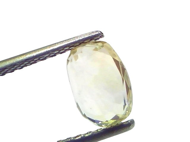 2.22 Ct Certified Unheated Untreated Natural Ceylon Yellow Sapphire Gems