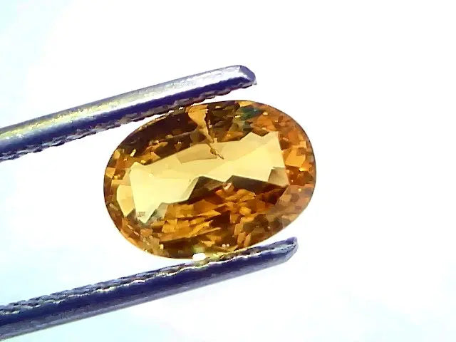 2.19 Ct Certified Untreated Natural Ceylon Yellow Sapphire Gemstone