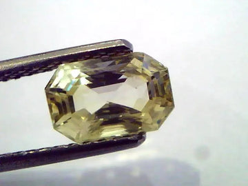 2.21 Ct Unheated Untreated Natural Ceylon Yellow Sapphire/Pukhraj