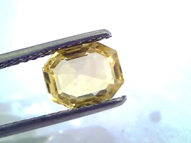 2.22 Ct Unheated Untreated Natural Ceylon Yellow Sapphire/Pukhraj