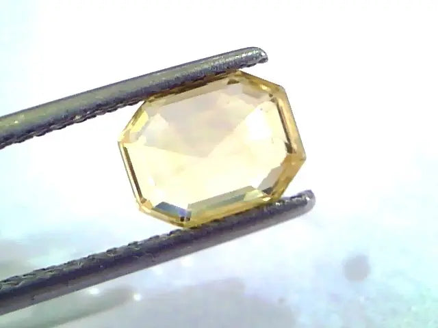 2.22 Ct Unheated Untreated Natural Ceylon Yellow Sapphire/Pukhraj