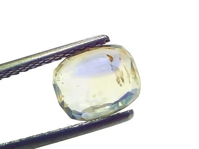 2.25 Ct Certified Unheated Untreated Natural Ceylon Yellow Sapphire Gems - Venus Gems