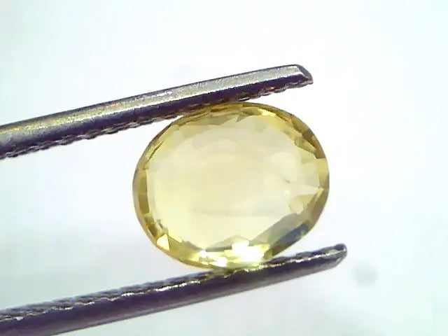 2.21 Ct GII Certified Unheated Untreated Natural Ceylon Yellow Sapphire