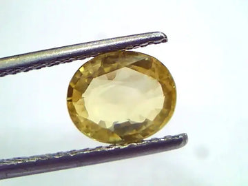 2.21 Ct GII Certified Unheated Untreated Natural Ceylon Yellow Sapphire