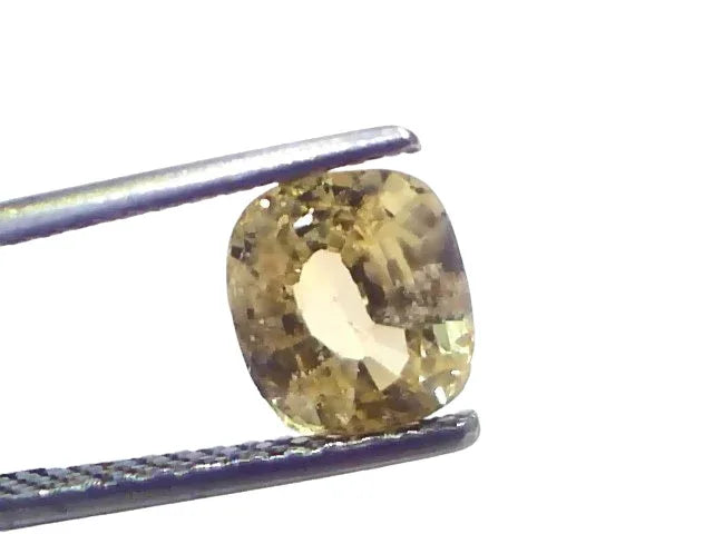 2.25 Ct Certified Unheated Untreated Natural Ceylon Yellow Sapphire - Venus Gems