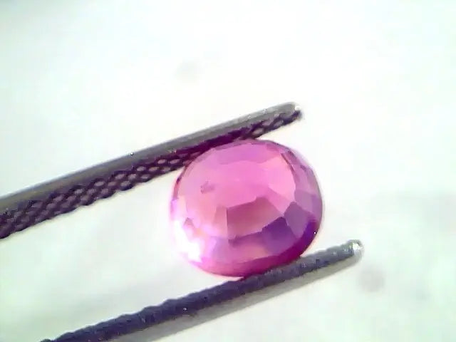 2.22 Ct Unheated Untreated Natural Old Burma Ruby Gemstone *Rare*