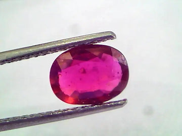 2.23 Ct Natural Ruby Gemstone Manek Gem for Sun (Heated)