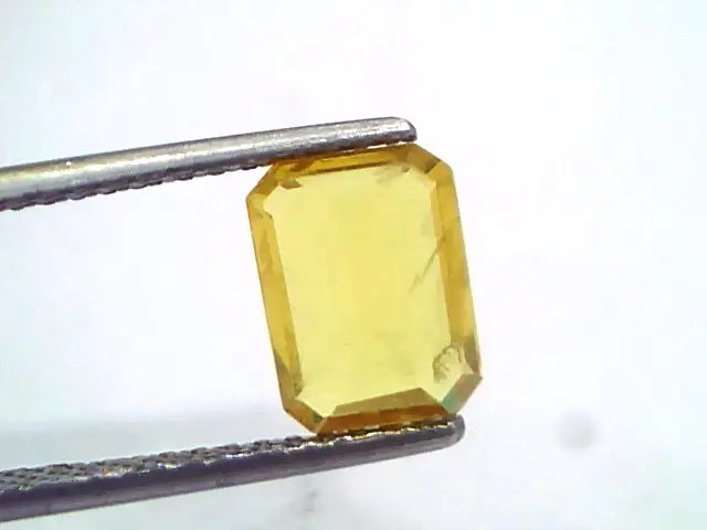 2.23 Ct Natural Yellow Sapphire Pukhraj Jupiter Gemstone (Heated)