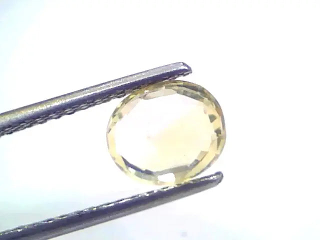 2.23 Ct GII Certified Unheated Untreated Natural Ceylon Yellow Sapphire