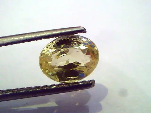 2.23 Ct Unheated Untreated Natural Ceylon Yellow Sapphire Stone