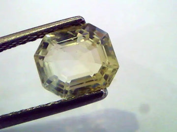 2.24 Ct Unheated Untreated Natural Ceylon Yellow Sapphire/Pukhraj