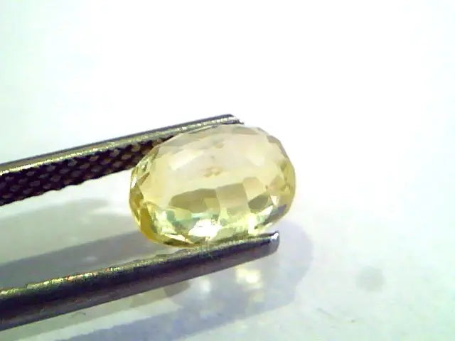 2.23 Ct Unheated Untreated Natural Ceylon Yellow Sapphire Stone