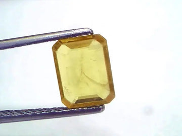 2.19 Ct Natural Yellow Sapphire Pukhraj Jupiter Gemstone (Heated)