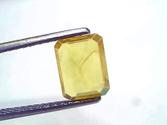 2.19 Ct Natural Yellow Sapphire Pukhraj Jupiter Gemstone (Heated)