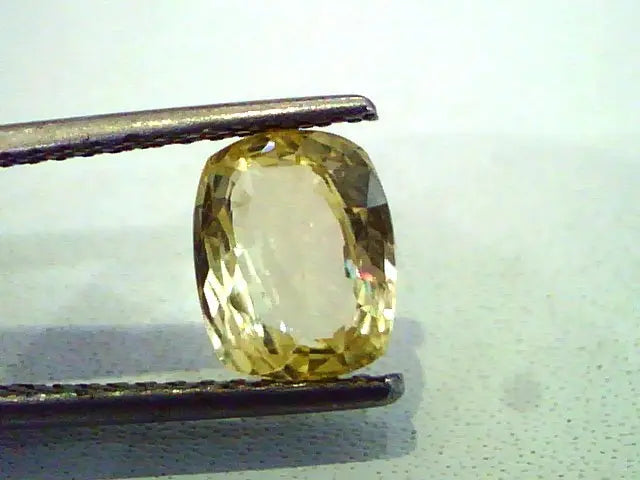 2.32 Ct Unheated Untreated Natural Ceylon Yellow Sapphire Gems