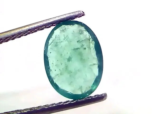 2.31 Ct Certified Untreated Natural Zambian Emerald Panna Gemstone - Venus Gems