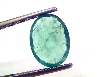 2.31 Ct Certified Untreated Natural Zambian Emerald Panna Gemstone - Venus Gems