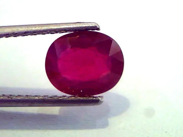 2.26 Ct Natural Ruby Gemstone Manek Gem for Sun (Heated)