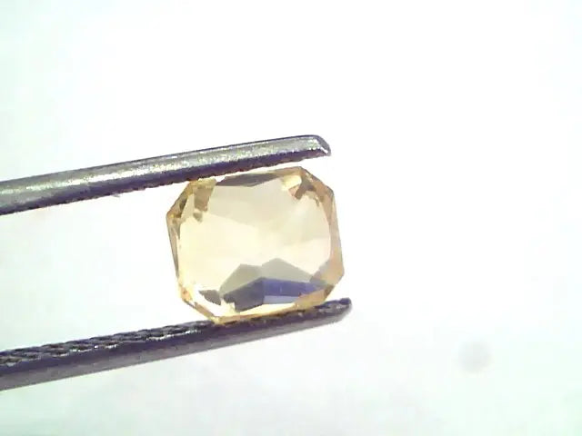 2.28 Ct Unheated Untreated Natural Ceylon Yellow Sapphire Pukhraj