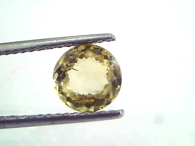 2.29 Ct Unheated Untreated Natural Ceylon Yellow Sapphire Pukhraj