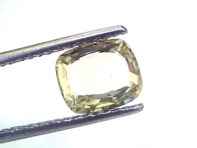 2.28 Ct GII Certified Unheated Untreated Natural Ceylon Yellow Sapphire - Venus Gems
