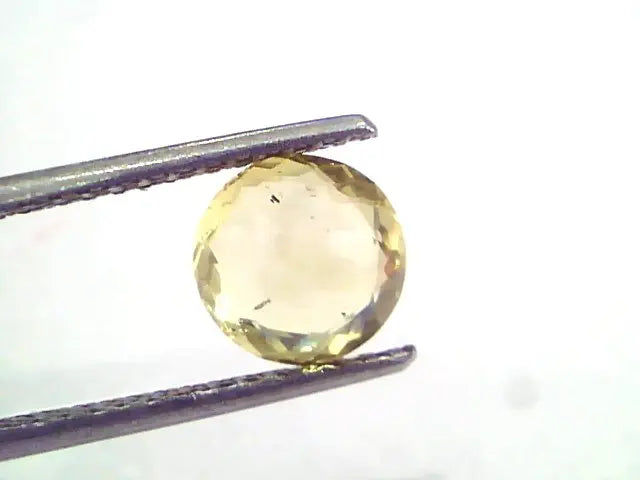 2.29 Ct Unheated Untreated Natural Ceylon Yellow Sapphire Pukhraj