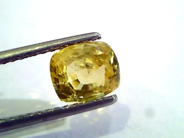 2.28 Ct Unheated Untreated Natural Ceylon Yellow Sapphire AAA