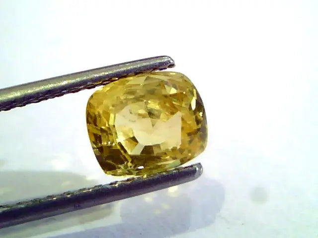 2.28 Ct Unheated Untreated Natural Ceylon Yellow Sapphire AAA