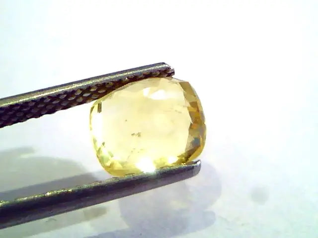 2.28 Ct Unheated Untreated Natural Ceylon Yellow Sapphire AAA
