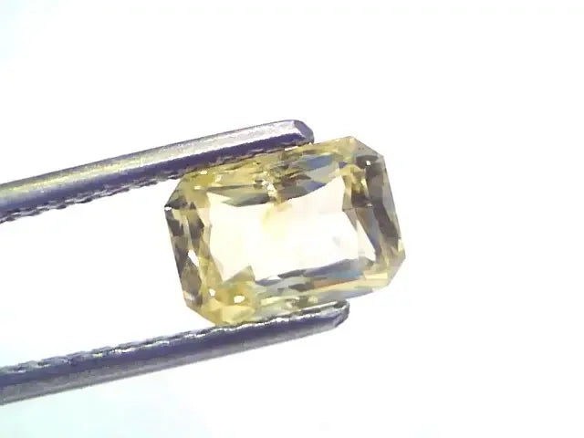 2.29 Ct GII Certified Unheated Untreated Natural Ceylon Yellow Sapphire - Venus Gems