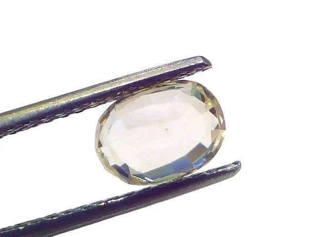 2.29 Ct Certified Unheated Untreated Natural Ceylon Yellow Sapphire Gems - Venus Gems