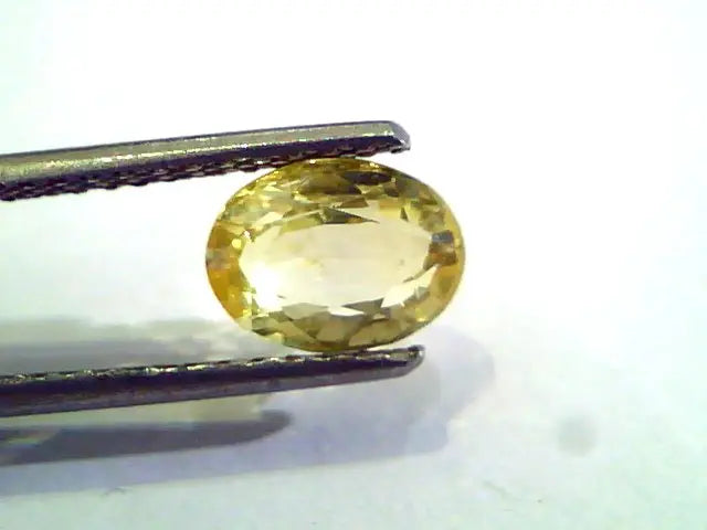 2.29 Ct Unheated Untreated Natural Ceylon Yellow Sapphire AAA
