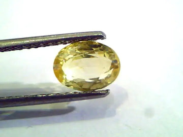 2.29 Ct Unheated Untreated Natural Ceylon Yellow Sapphire AAA