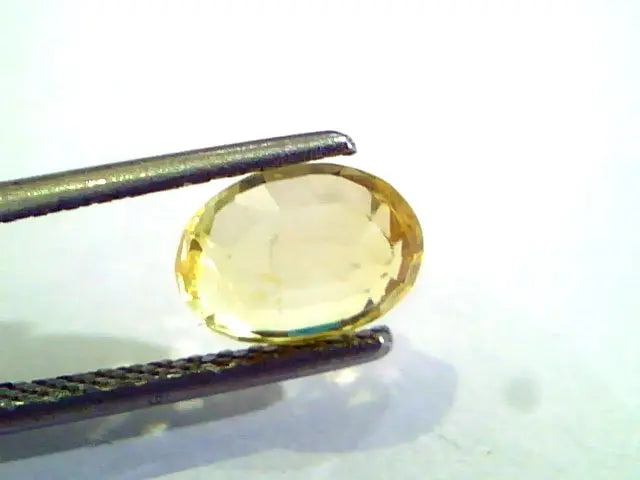 2.29 Ct Unheated Untreated Natural Ceylon Yellow Sapphire AAA