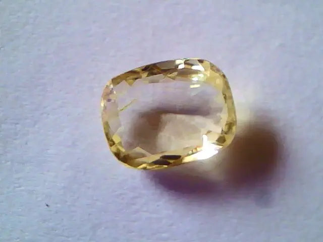 2.30 Ct Unheated Untreted Natural Ceylon Yellow Sapphire Pukhraj