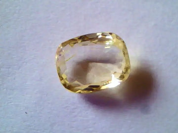 2.30 Ct Unheated Untreted Natural Ceylon Yellow Sapphire Pukhraj