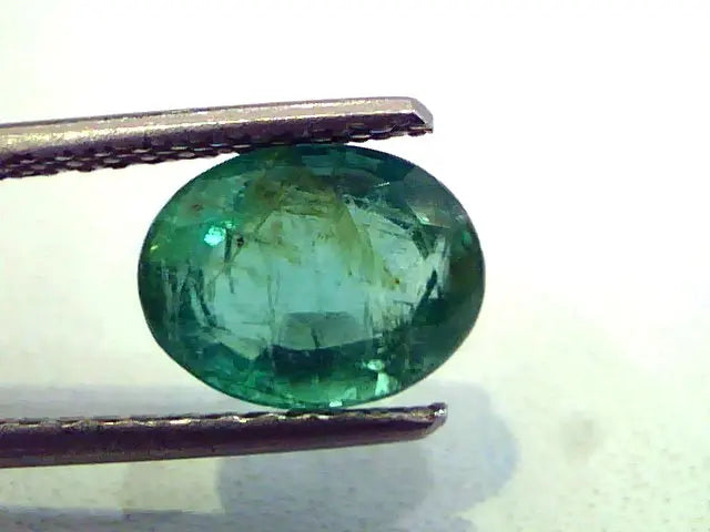 2.38 Ct Unheated Untreated Natural Zambian Emerald Panna Gemstone