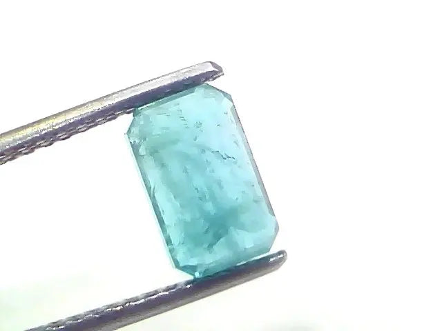 2.34 Ct Certified Untreated Natural Zambian Emerald Panna Gemstone