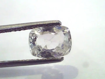 2.35 Ct Unheated Untreated Natural White Sapphire Gemstone