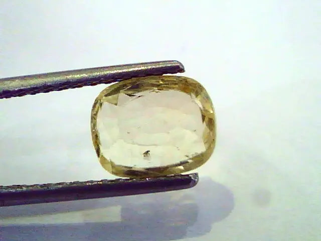 2.40 Ct Unheated Untreated Natural Ceylon Yellow Sapphire/Pukhraj