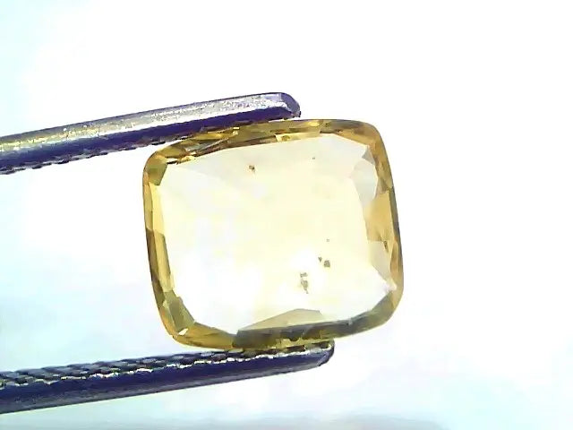 2.24 Ct Certified Unheated Untreated Natural Ceylon Yellow Sapphire
