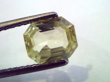 2.31 Ct Unheated Untreated Natural Ceylon Yellow Sapphire/Pukhraj